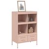 vidaXL Highboard rosa 68x39x101,5 cm stål