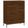 vidaXL Highboard brun eik 69,5x34x180 cm konstruert tre