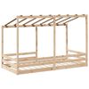 vidaXL Barneseng med tak 80x200 cm heltre furu