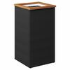 vidaXL Plantekasse svart 40x40x80 cm polyrotting