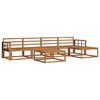 vidaXL Utend&oslash;rs sofa-sett 6 pcs Naturlig Solid akasietre