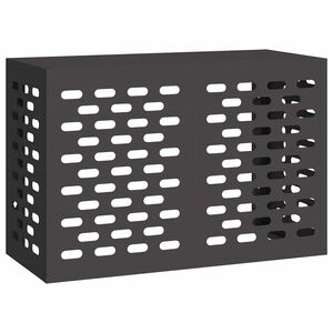 vidaXL Deksel til klimaanlegg Svart 90 x 40 x 60 cm St&aring;l