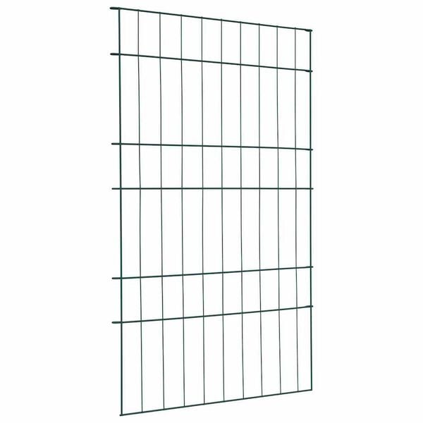 vidaXL Damhegnsett 8 pcs gr&oslash;nn 50 x 80 cm St&aring;l