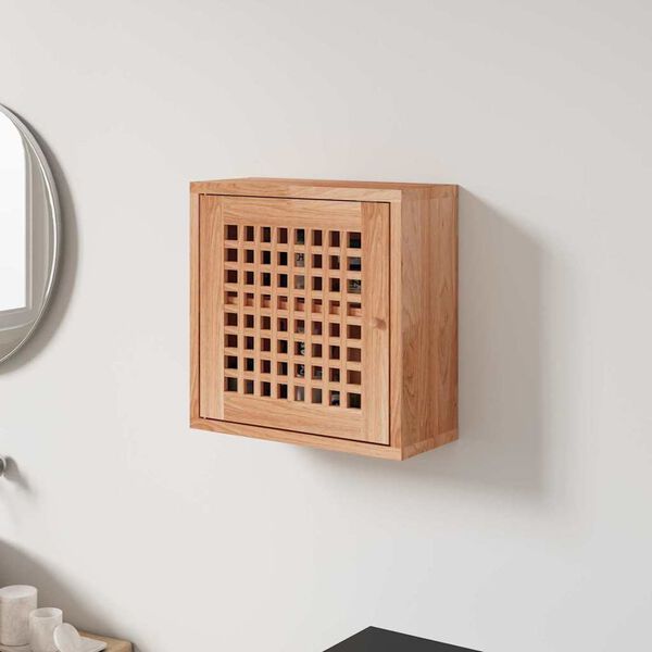 vidaXL Veggskap 42x18x42 cm heltre valn&oslash;tt