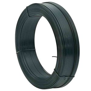 vidaXL Gjerdetr&aring;d 250 m 0,9/1,4 mm st&aring;l svartaktig gr&oslash;nn