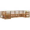 vidaXL Seksjonssofa Sett 6 pcs Naturlig Solid akasietre