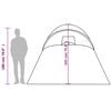 vidaXL Kuppeltelt for camping 6 personer bl&aring; vanntett