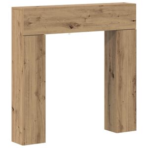 vidaXL Peisramme Artisan eik 102 x 18 x 100,5 cm Konstruert tre