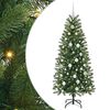 vidaXL Kunstig juletre med 150 LED med stativ gr&oslash;nn 150 cm PE og PVC