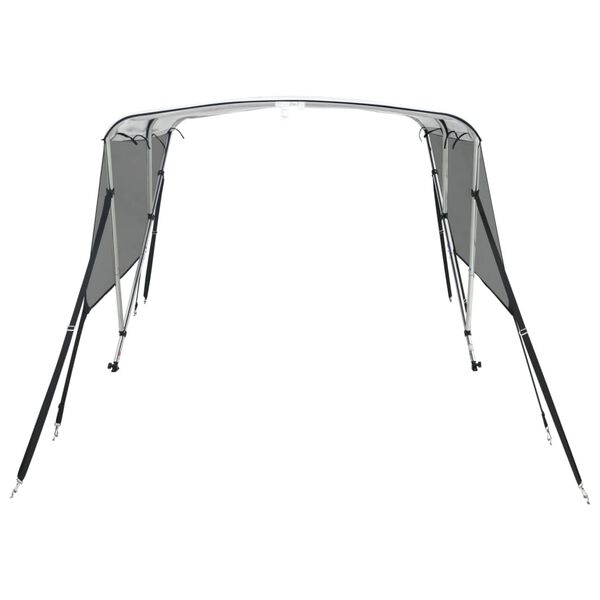 vidaXL B&aring;tkalesje 3-buet med sidevegger i netting 183x(137-152)x137 cm