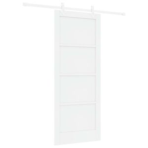 vidaXL Skyved&oslash;r Hvit 83 x 202 cm Heltre furu