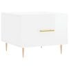 vidaXL Salongbord 2 stk h&oslash;yglans hvit 50x50x40 cm konstruert tre