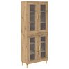 vidaXL H&oslash;yskap Artisan Eik 69,5 x 34 x 180 cm Konstruert tre