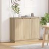 vidaXL LED sideboard Sonoma eik 90 x 32 x 75 cm Konstruert tre