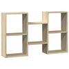 vidaXL Vegghylle sonoma eik 96x18x60 cm konstruert tre