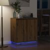 vidaXL LED sideboard Artisan Eik 71 x 34,5 x 75 cm Konstruert tre