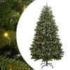 vidaXL Kunstig juletre med 300 LED gr&oslash;nn 270 cm PVC og metall