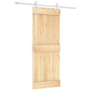 vidaXL Skyved&oslash;r 80 x 210 cm Massiv Furu Tre (Ubehandlet)