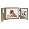 vidaXL Trefoldig fotorammekollasj lysebrun 22x15 cm+2x(10x15 cm)