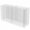 vidaXL Gabion h&oslash;ybed galvanisert st&aring;l 180x50x100 cm