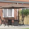 vidaXL Kipp Roma Parasol Gråbrun og Svart 352 x 251 x 260 cm