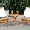vidaXL Firkantet bordplate 40x40x2,5 cm heltre teak