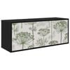 vidaXL Vegghengt TV-skap GOTHA 102 x 33 x 40 cm Svart eik