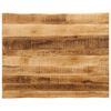 vidaXL Bordplate naturlig kant 110x80x3,8 cm grovt heltre mangotre