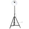 vidaXL Gulvlampe 25 W mørkerød 61x61x90/150 cm E27