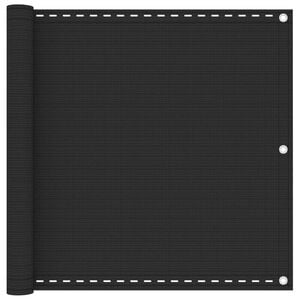 vidaXL Balkongskjerm HDPE 90x400 cm Antrasitt