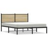 vidaXL Sengeramme i metall uten madrass sonoma eik 140x190 cm