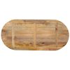 vidaXL Bordplate 110x40x2,5 cm oval heltre mango