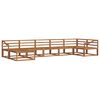 vidaXL Utend&oslash;rs sofa-sett 7 pcs Naturlig Solid akasietre