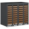 vidaXL Oppbevaring for 3 s&oslash;ppelb&oslash;tter Antrasitt 340 x 77.5 x 115.5 cm