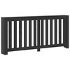 vidaXL Radiator Deksel Svart Eik 175 x 20 x 82 cm Konstruert tre