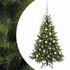 vidaXL Kunstig juletre med julekuler 120 cm 150 LED-lys Varmhvit