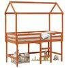 vidaXL Hemsengeramme VoksBrun 90 x 190 cm Massiv furu