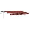 vidaXL Manuell utvidbar markise med LED-lamper 2,5 x 2 m