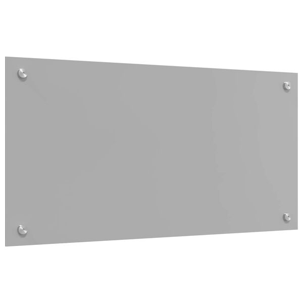 vidaXL Kj&oslash;kkenbakplate Lysegr&aring; 80 x 40 cm herdet glass