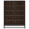 vidaXL Skoskap brun eik 75x38x97,5 cm konstruert tre og metall