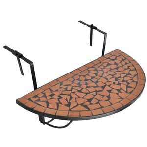 vidaXL Hengende balkongbord terrakotta mosaikk