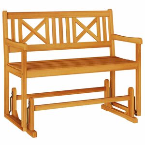 vidaXL Hage Gleiter Benk Naturlig 110 x 59 x 97 cm Solid akasietre