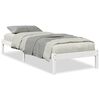 vidaXL Ekstra lang sengeramme uten madrass hvit 80x210 cm heltre furu
