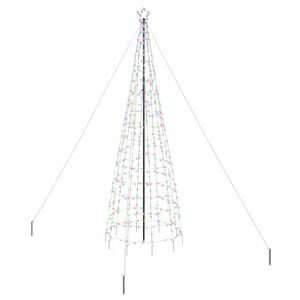 vidaXL LED Juletre med Bakkepler med 800 LED Flerfarget 400 cm Jern