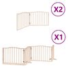 vidaXL Hundeport sammenleggbar 8 paneler 640 cm poppeltre