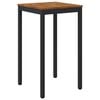 vidaXL Hagebarbord Naturlig og svart 60 x 60,5 x 105 cm