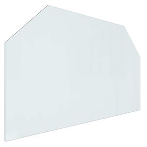 vidaXL Peisglassplate Gjennomsiktig 100 x 60 cm Glass