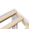 vidaXL Sengeramme uten madrass hvit 80x200 cm heltre furu