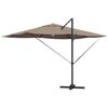 vidaXL Kipp Roma Parasol Gråbrun og Svart 352 x 251 x 265 cm