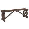 vidaXL Hagebenk 115 cm heltre gran